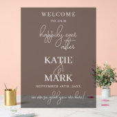 Black Frosted Joyeux Jamais après Mariage (Mariage)