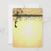 Black Funky Elegant Flûte Mariage Merci (Dos)