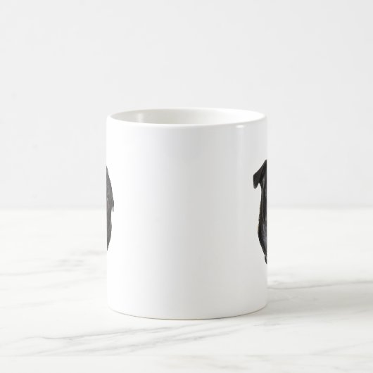 Black Funny Pug Koffiemok (Center)