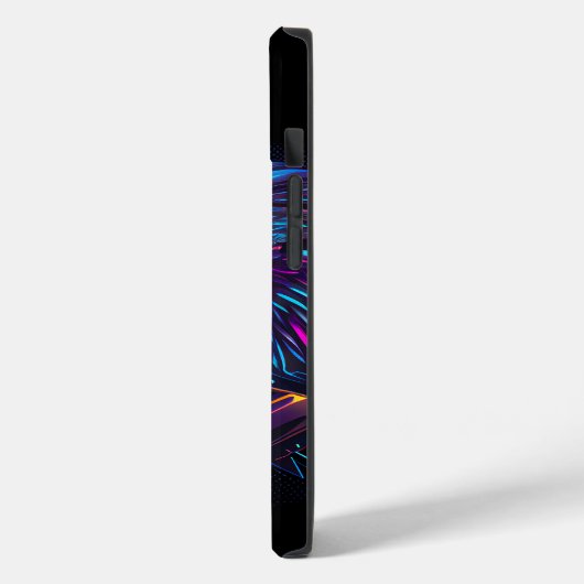 Black Futuristic Neon Eagle Case-Mate iPhone Case (Achterkant / Links)