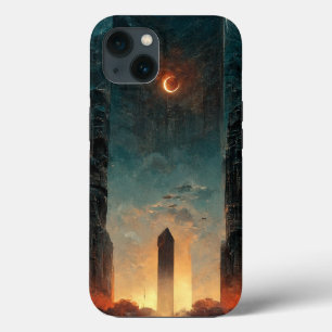 Black Gate Fantasy Sci-Fi Art iPhone 13 Hoesje