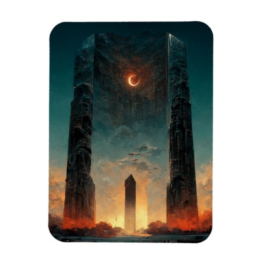 Black Gate Fantasy Sci-Fi Art Magneet (Verticaal)