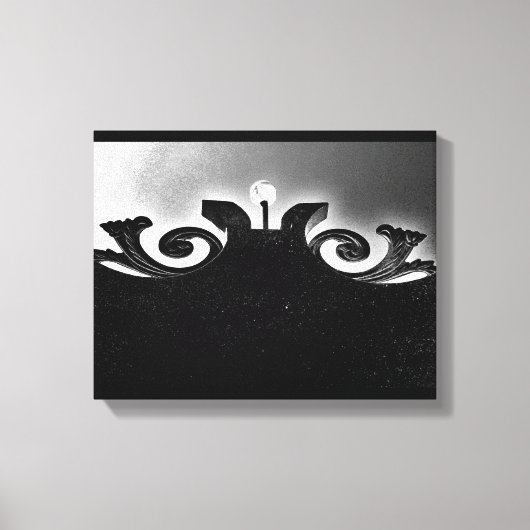Black Gate Uitzicht Canvas Afdruk (Voorkant)