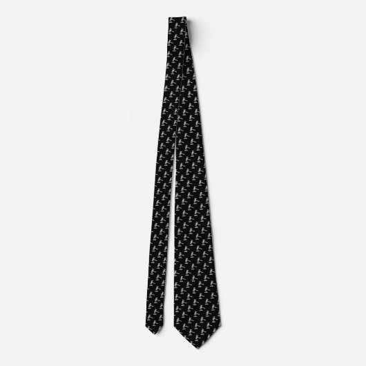 Black Gavel Pattern Attorney Stropdas (Achterkant)