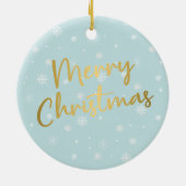 Black German Pointer-kerstrood-vrachtwagen Keramisch Ornament (Achterkant)