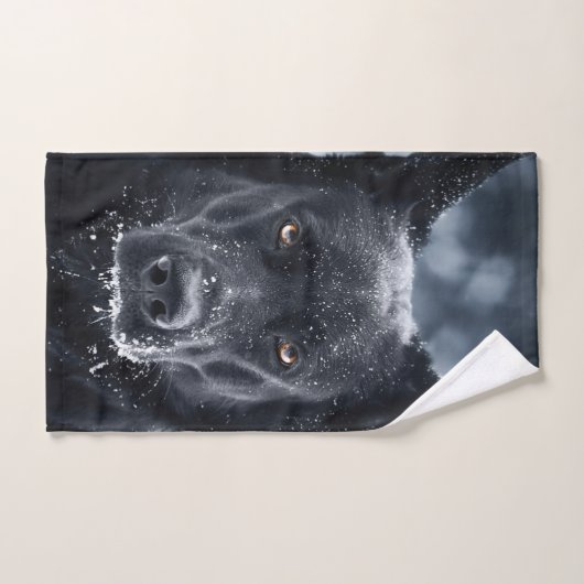 Black German Shepherd (Serviette à main)