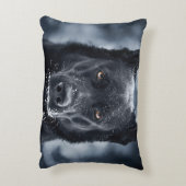 Black German Shepherd Accent Kussen (Achterkant (Verticaal))