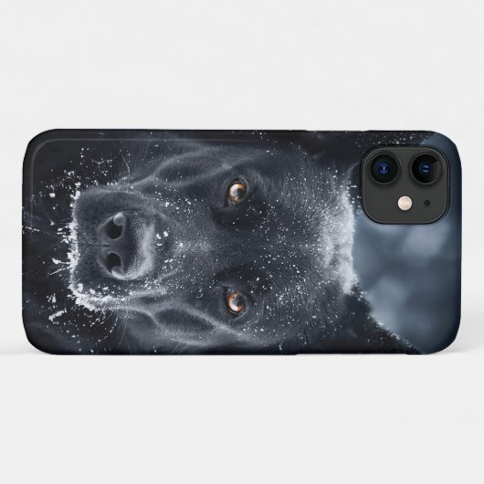 Black German Shepherd Case-Mate iPhone Case (Achterkant (horizontaal))