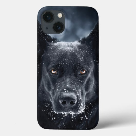 Black German Shepherd Case-Mate iPhone Case (Achterkant)