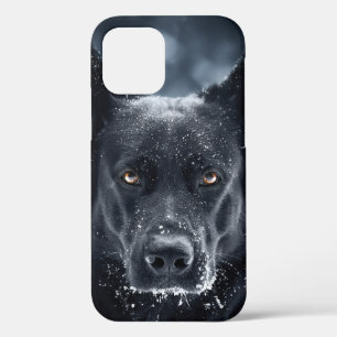 Black German Shepherd iPhone 12 Hoesje