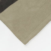 Black German Shepherd Dog - GSD Fleece Deken (Hoek)