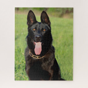 Black German Shepherd Dog - GSD Puppy Legpuzzel
