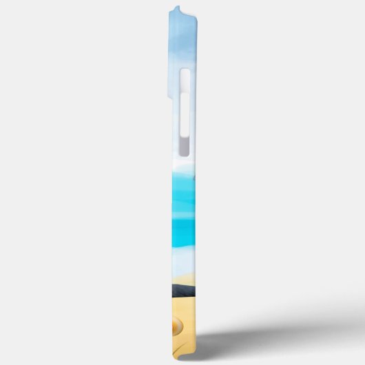 Black German Shepherd Dog on Beach Case-Mate iPhone Case (Achterkant / Links)