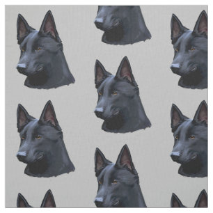 Black German Shepherd Dog Stof