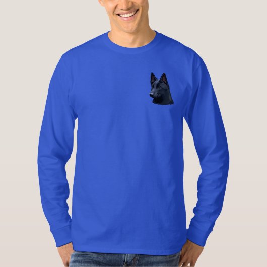Black German Shepherd Dog T-shirt (Voorkant)