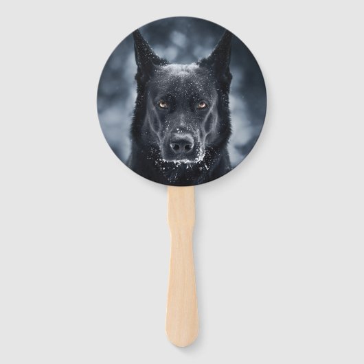 Black German Shepherd Handwaaier (Voorkant)