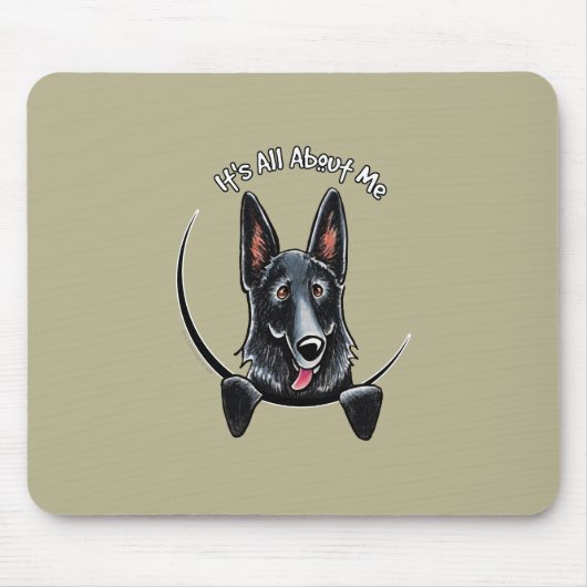 Black German Shepherd IAAM Muismat (Voorkant)