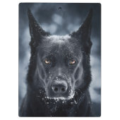 Black German Shepherd Klembord (Achterkant)