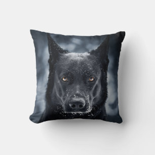 Black German Shepherd Kussen