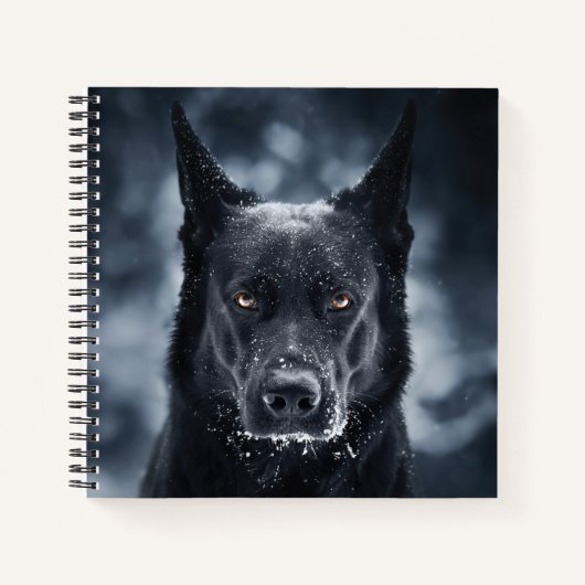 Black German Shepherd Notitieboek (Voorkant)