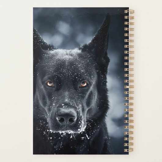 Black German Shepherd Planner (Achterkant)