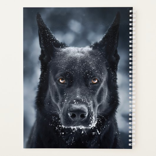 Black German Shepherd Planner (Achterkant)