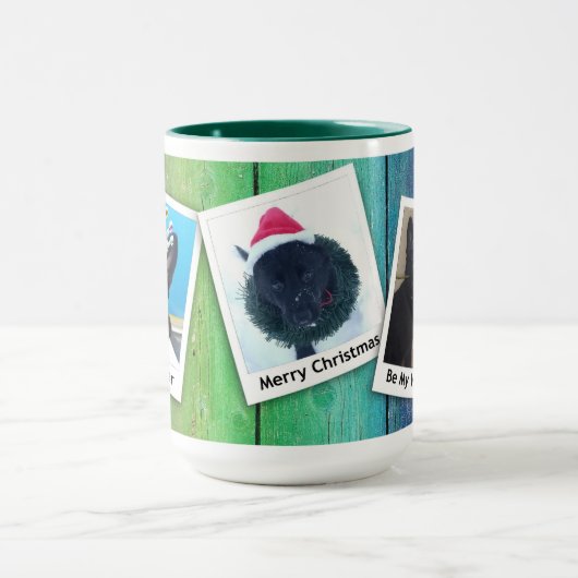 Black German Shepherd Puppy Winter Feestdagen, ZKA Mok (Midden)