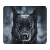 Black German Shepherd Snijplank (Voorkant)