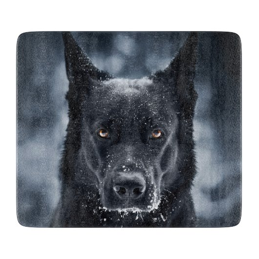 Black German Shepherd Snijplank (Voorkant)