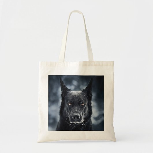 Black German Shepherd Tote Bag (Voorkant)