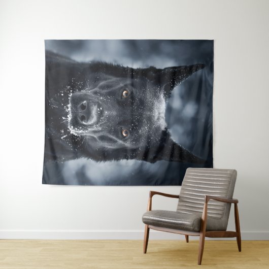 Black German Shepherd Wandkleed (In Situ (horizontaal))