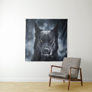 Black German Shepherd Wandkleed