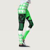 Black Get Lucky Clover St Patrick Leggings (Rechts)