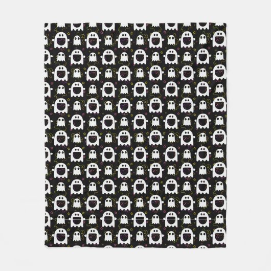 Black Ghost Fleece Deken (Voorkant)