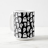 Black Ghost Halloween Koffiemok (Voorkant links)