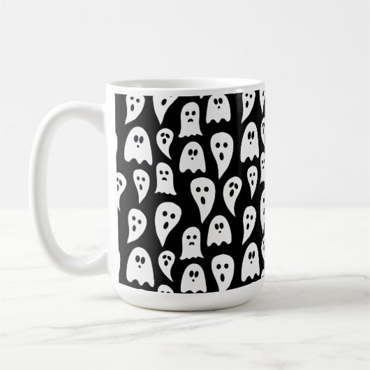 Black Ghost Halloween Koffiemok (Links)