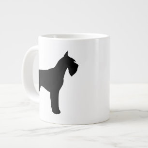 Black Giant Schnauzer Dog Silhouettes Extra Grote Mok