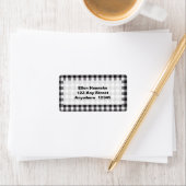 Black Gingham Etiket (Insitu)