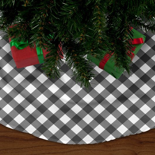 Black Gingham Kerstboom Rok