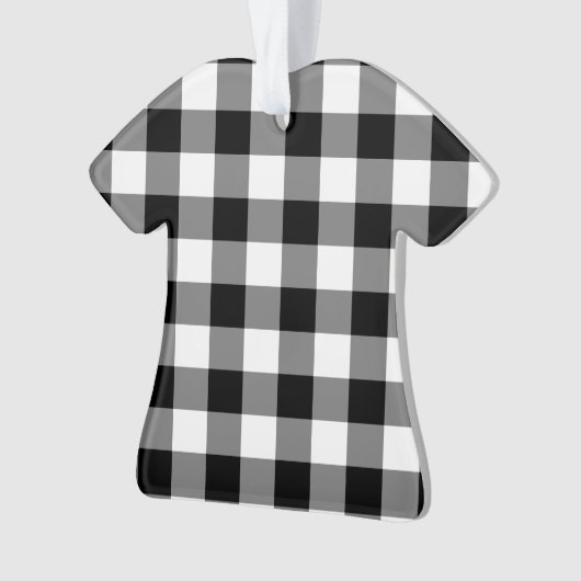 Black Gingham Ornament (voorkant)