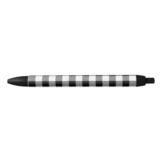 Black Gingham Zwarte Inkt Pen (Voorkant)