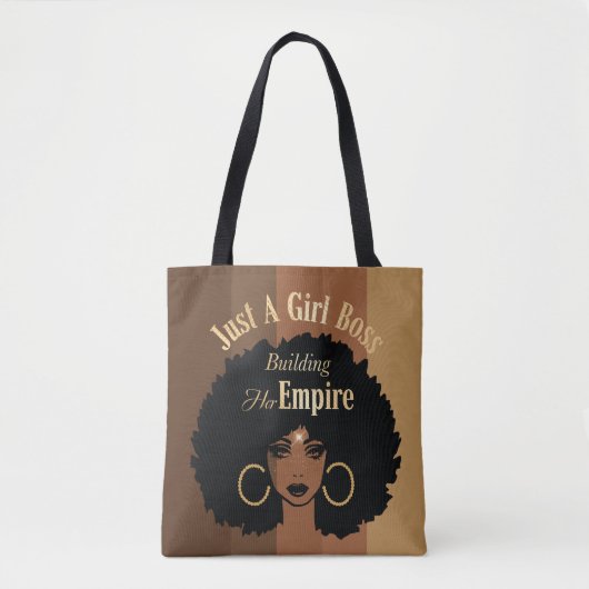 Black Girl Canvas tas (Voorkant)