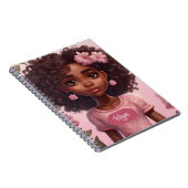 Black Girl Carnet personnalisé (Côté Droit)