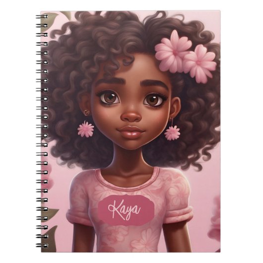 Black Girl Carnet personnalisé (Devant)