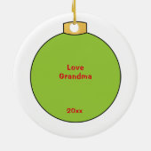 Black Girl Elf Keramisch Ornament (Achterkant)