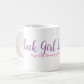 Black Girl houdt van Jane Classic Mok in het wit (Voorkant links)