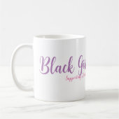 Black Girl houdt van Jane Classic Mok in het wit (Links)