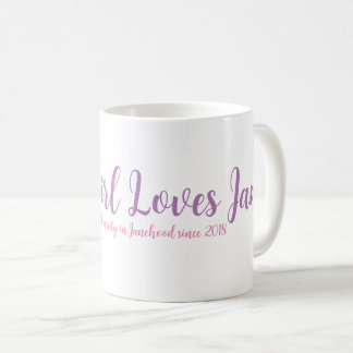 Black Girl Loves Jane Classic Mug en blanc