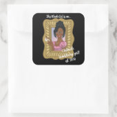 Black Girl Loves Obstiner Headstrong Sticker (Sac)