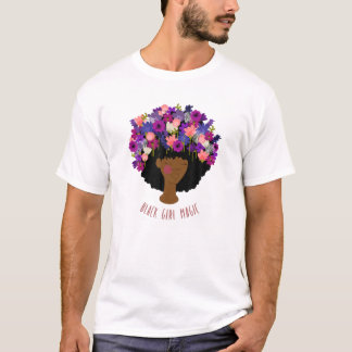Black Girl Magic Afro Queen BLM Melanin T-shirt
